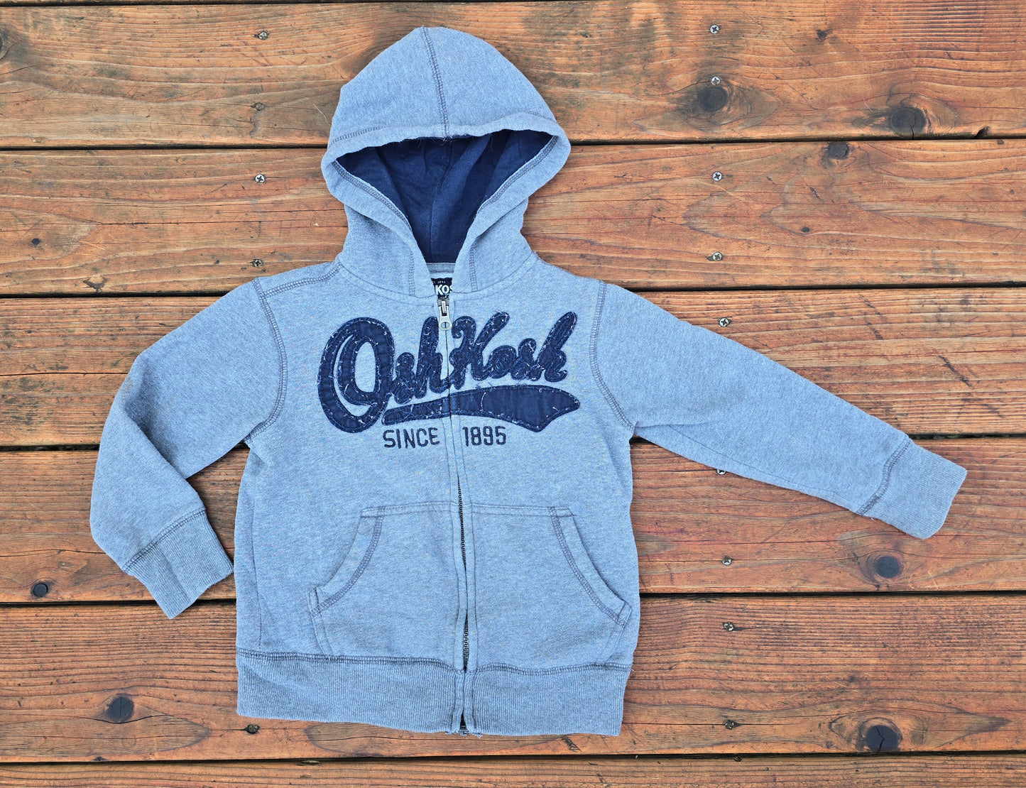 OshKosh Boys Zip Up Hoodie Sweatshirt-5