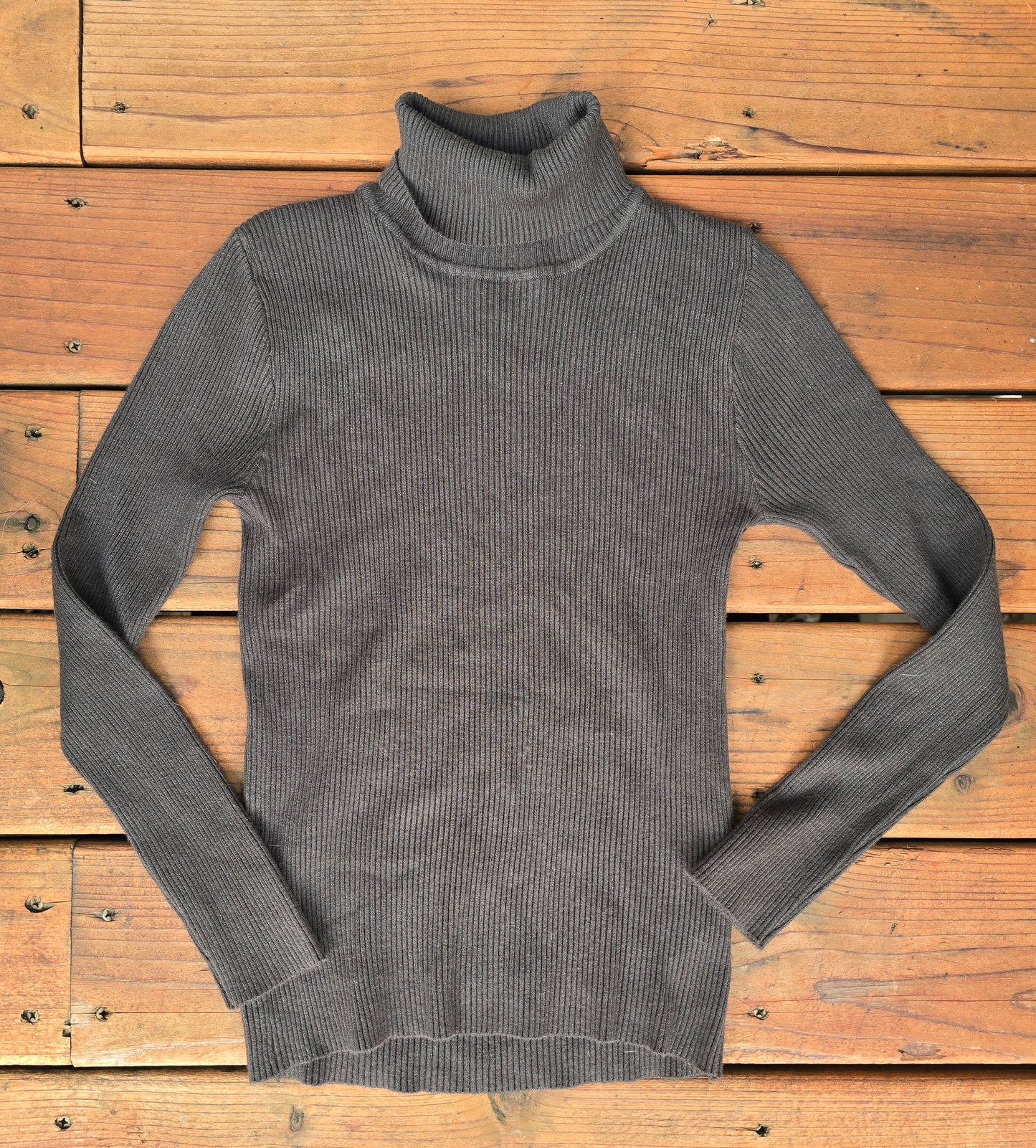 Shein Girls Forest Green Turtle Neck Shirt-6