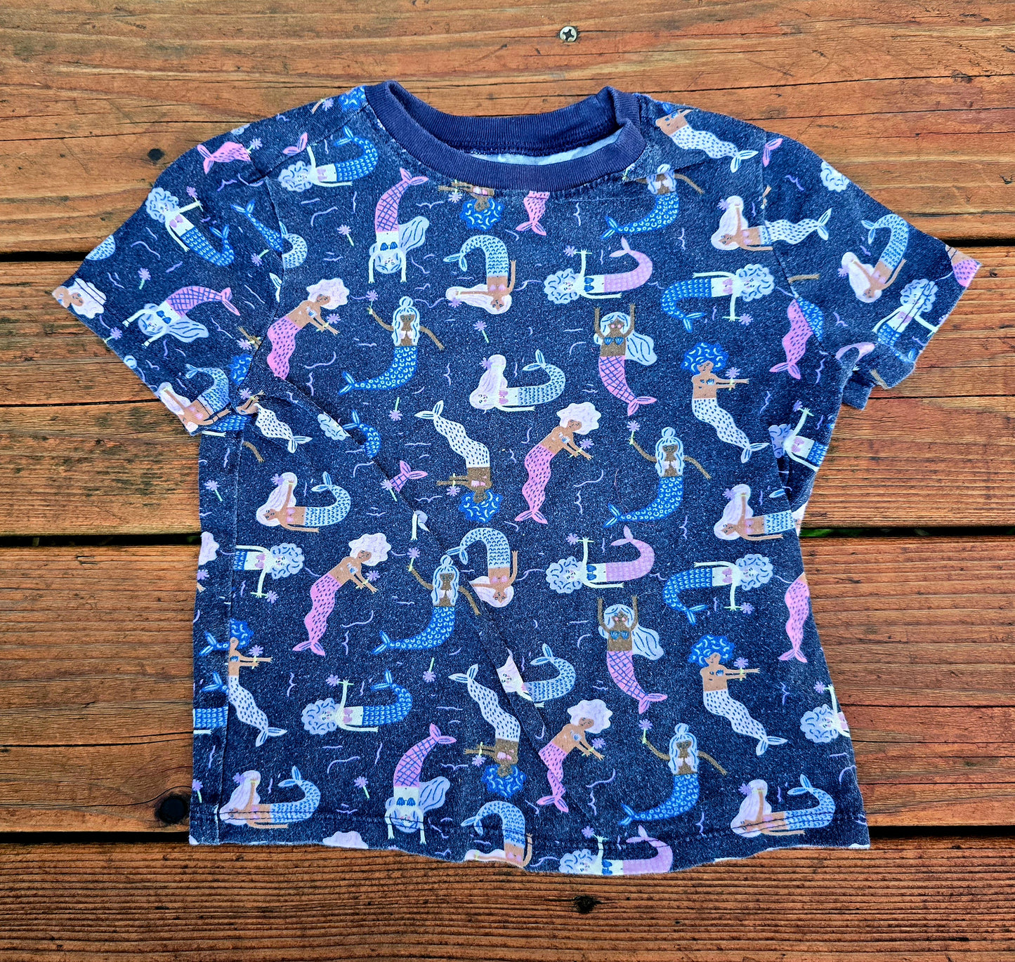 Old Navy Girls Mermaid Snug Fit Pajamas-4T