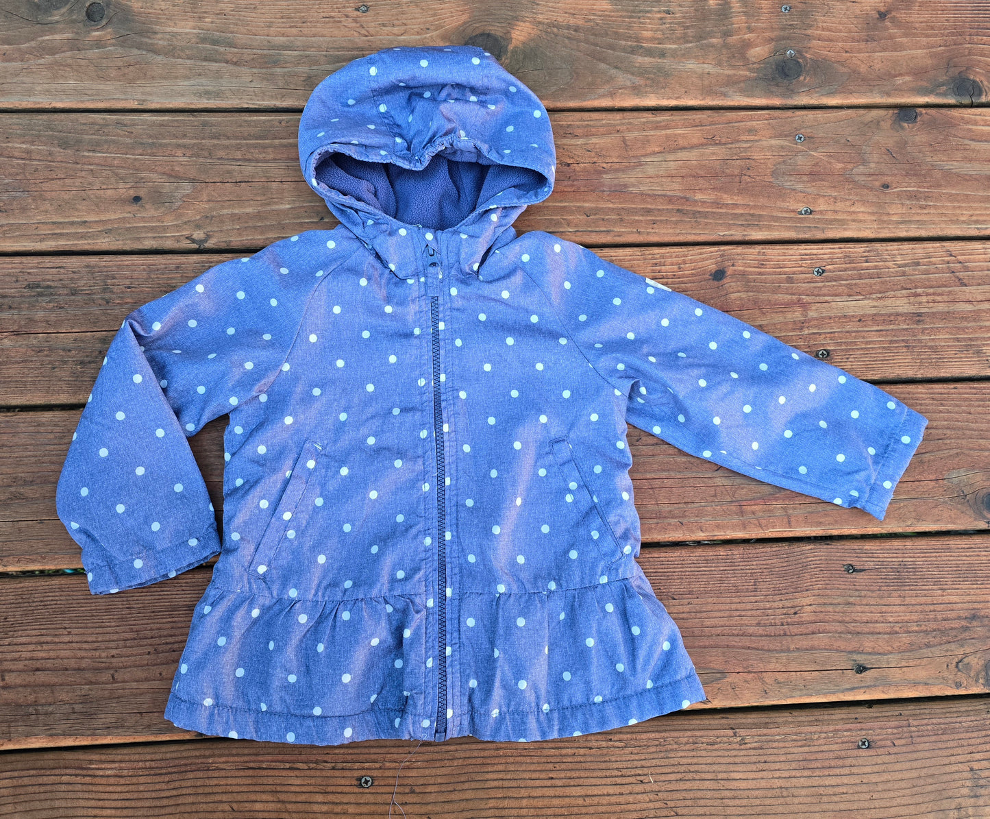 OshKosh Girls Polka Dot Coat-3T