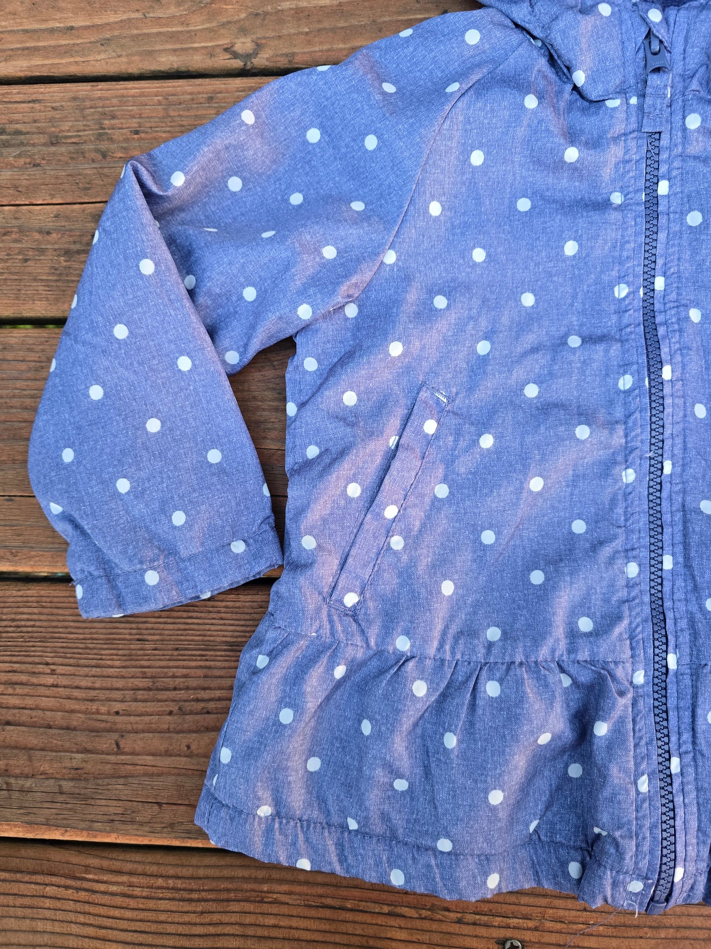 OshKosh Girls Polka Dot Coat-3T