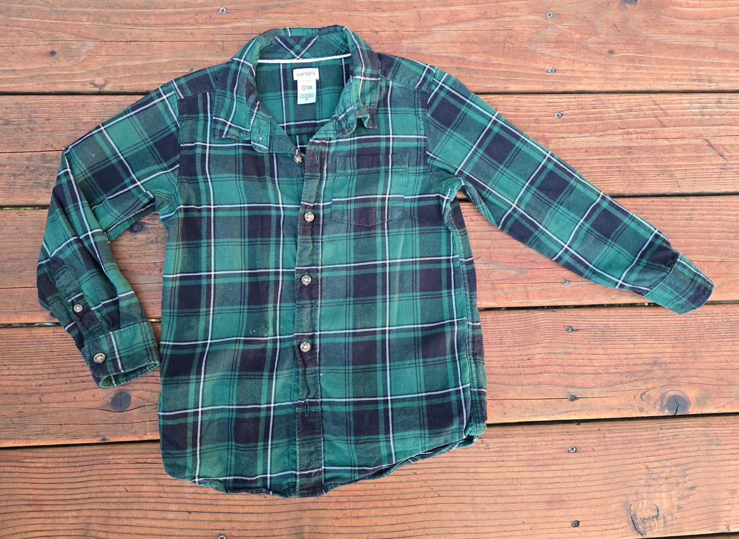 Carter's Boys Plaid Button Down Shirt-7