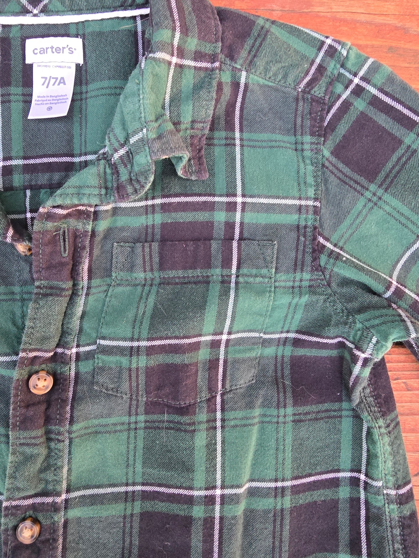 Carter's Boys Plaid Button Down Shirt-7