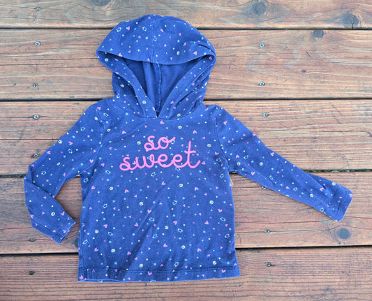 Carter's Girls Long Sleeve Shirt w/ Hood-24M