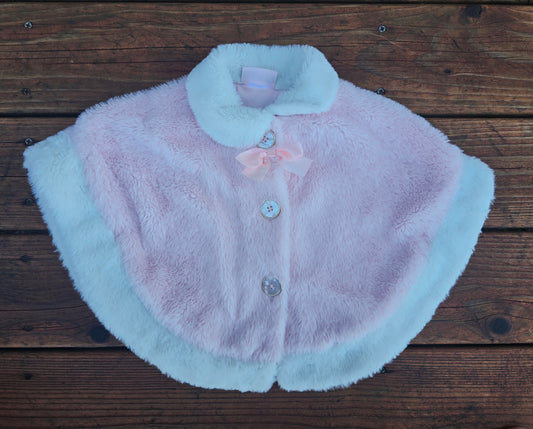 Little Lass Girls Poncho Cover Up-18/24M