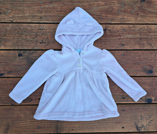 Quiltex Girls Fleece Pull Over Hoodie-18M