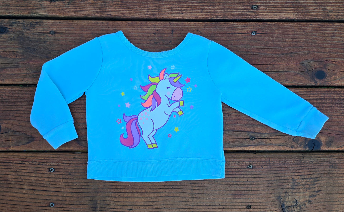 Garanimals Girls Unicorn Crewneck Sweatshirt-18M