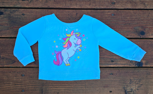 Garanimals Girls Unicorn Crewneck Sweatshirt-18M