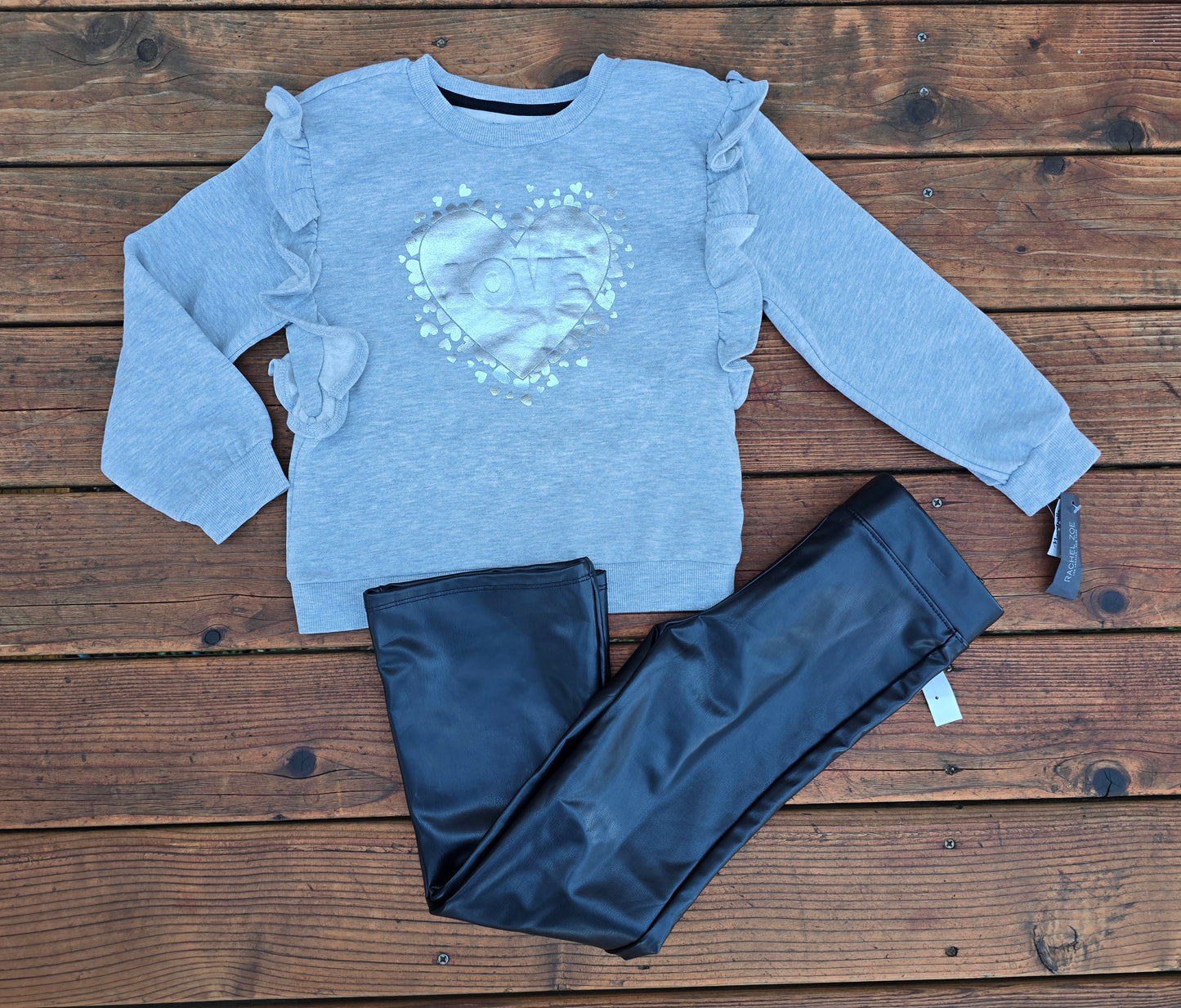 NWT Rachel Zoe Girls Sweatshirt Outfit-7/8