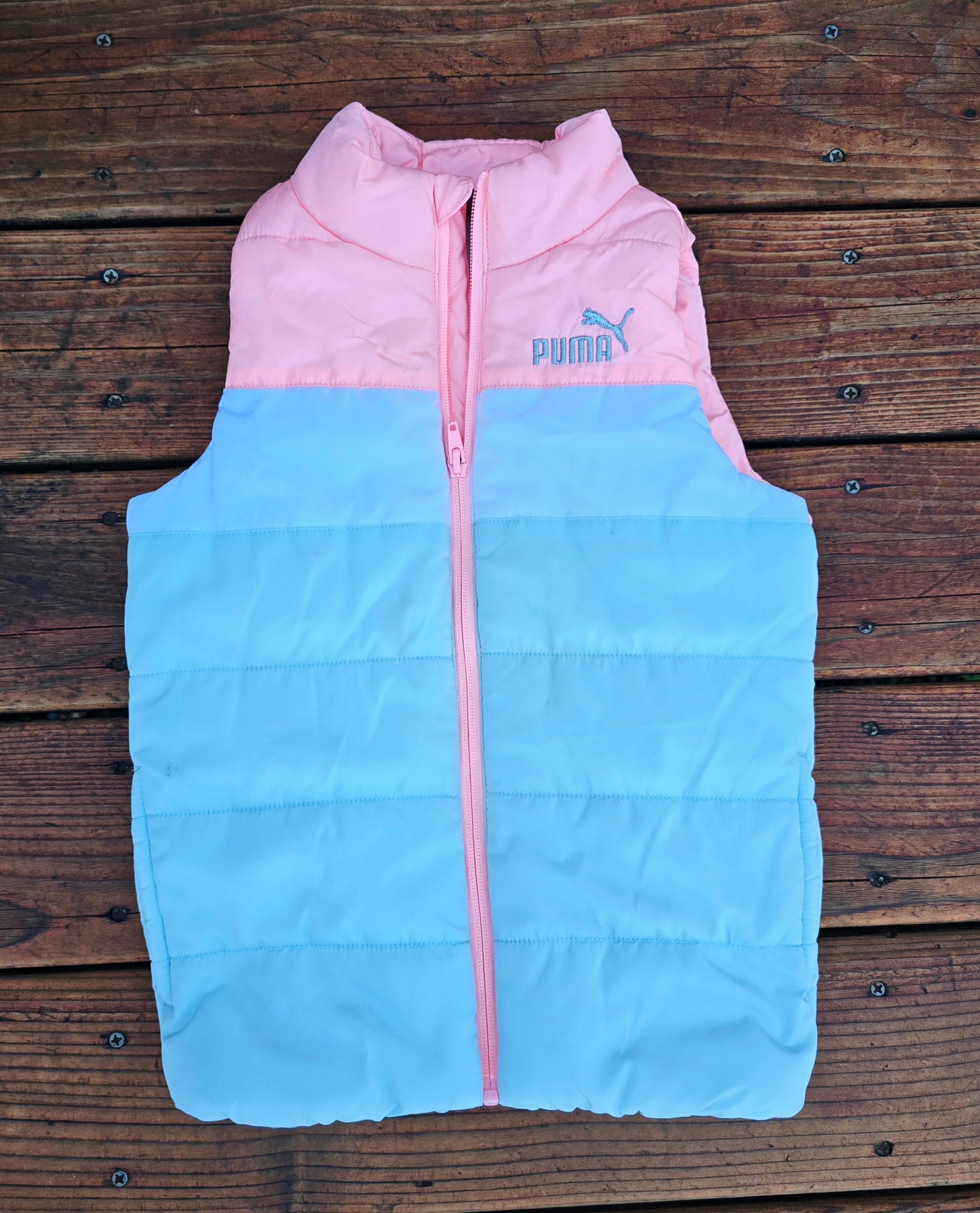 Puma Girls Sleeveless Puffer Vest-5/6