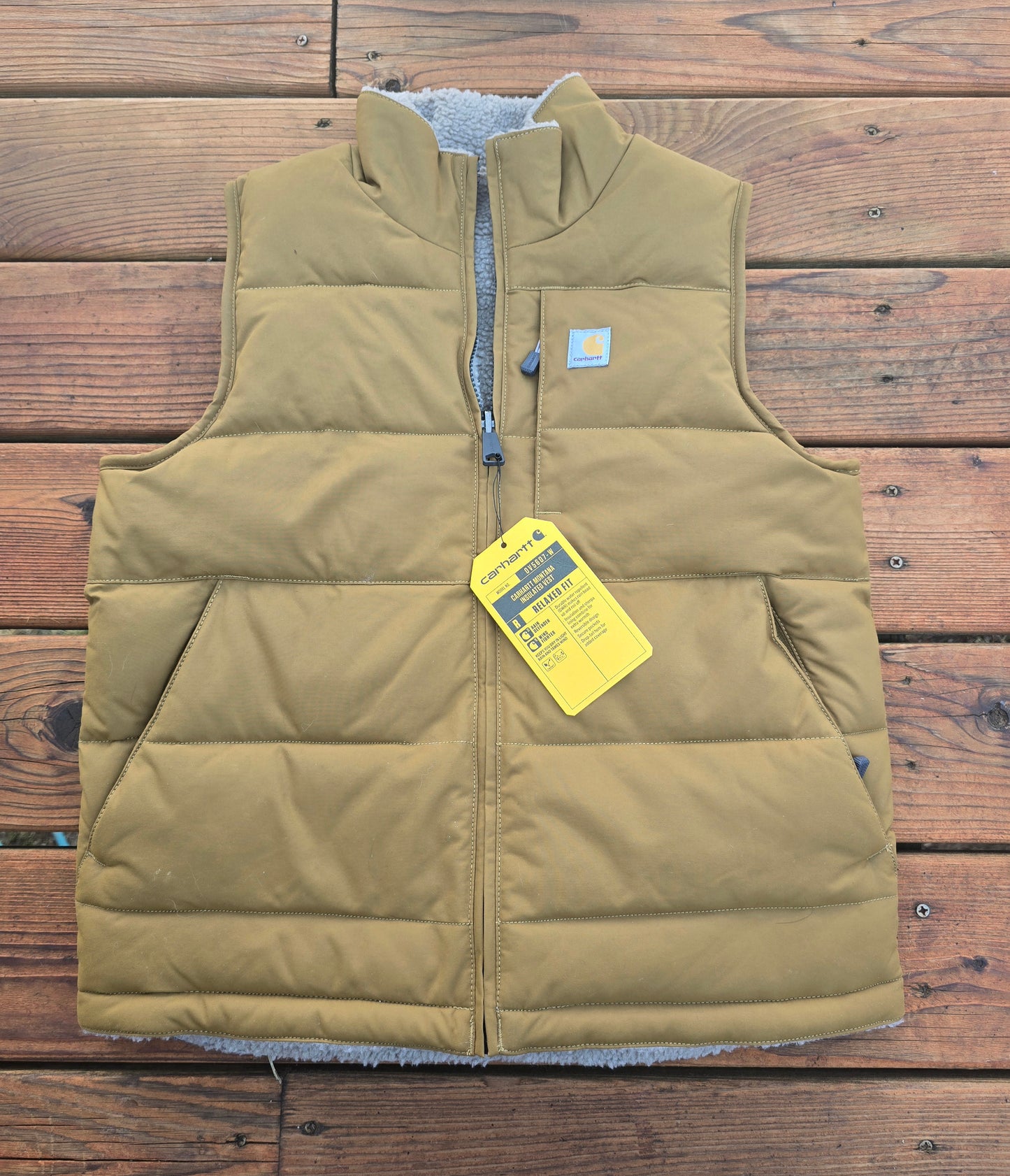 NWT Carhartt Women's Reversible Puffer Vest-XS