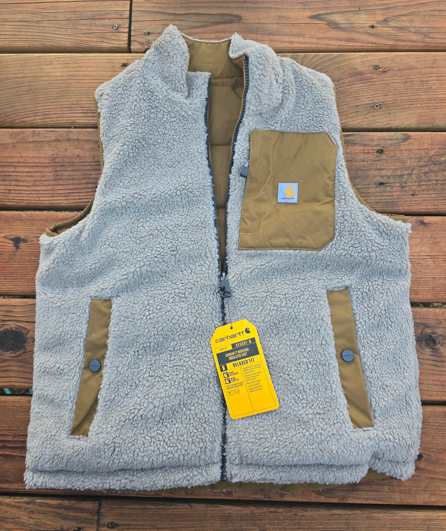 NWT Carhartt Women's Reversible Puffer Vest-XS