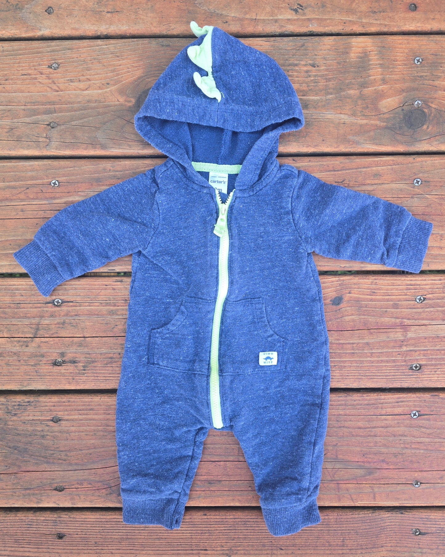 Carter's Boys Blue Jumpsuit-3M