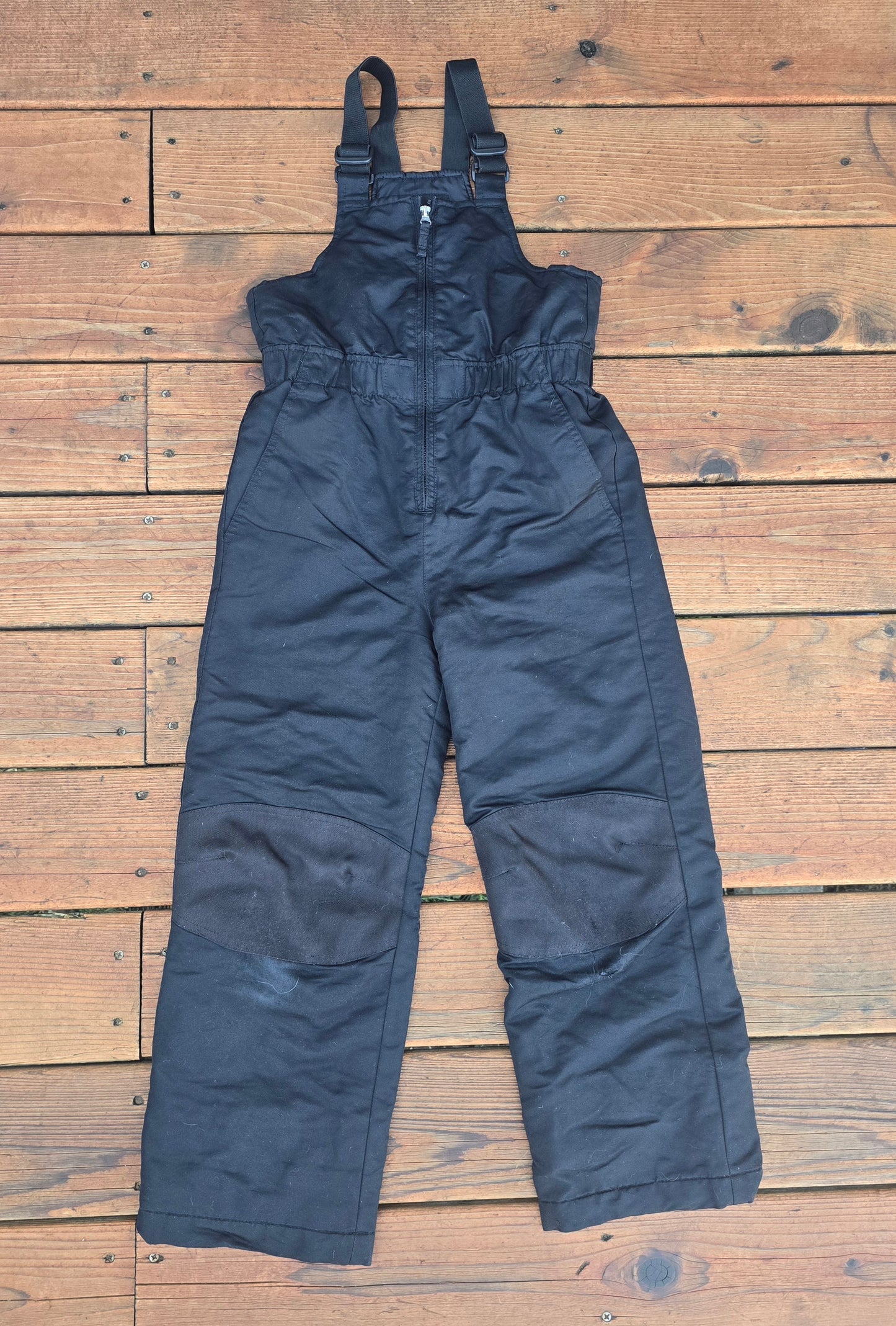 Faded Glory Unisex Black Snow Bibs-8