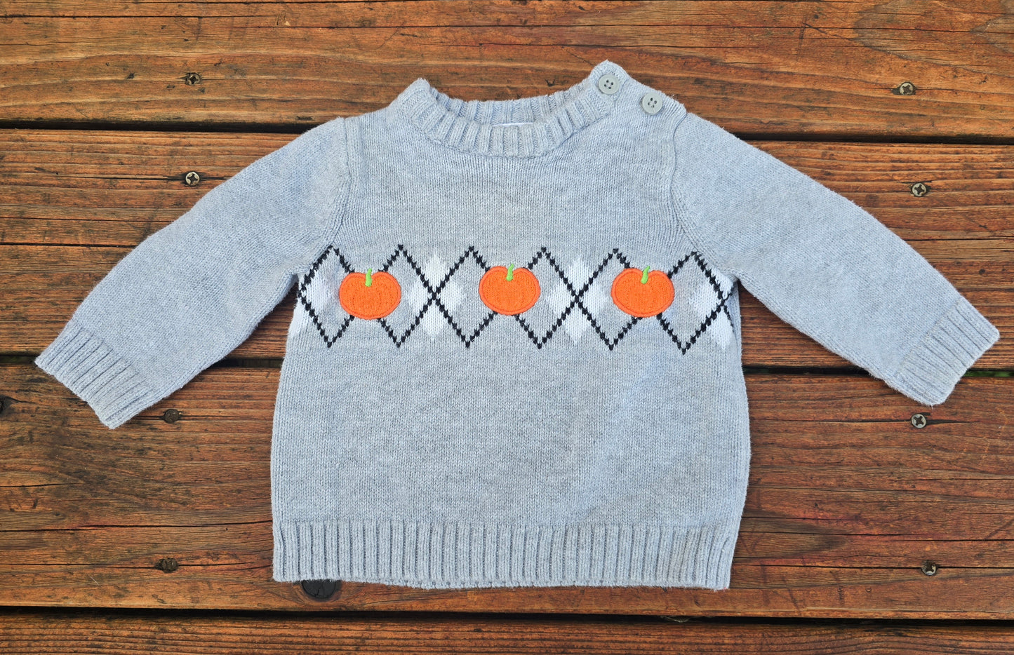 Gymboree Boys Pumpkin Sweater-3/6M
