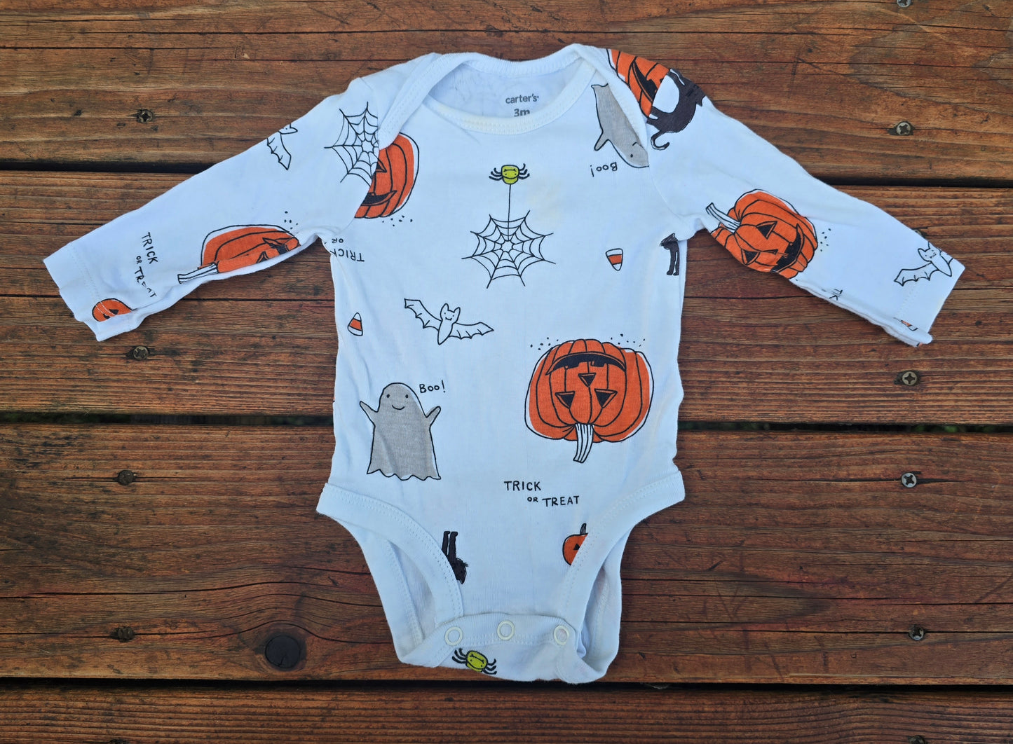 Carter's Halloween Long Sleeve Onesie-3M