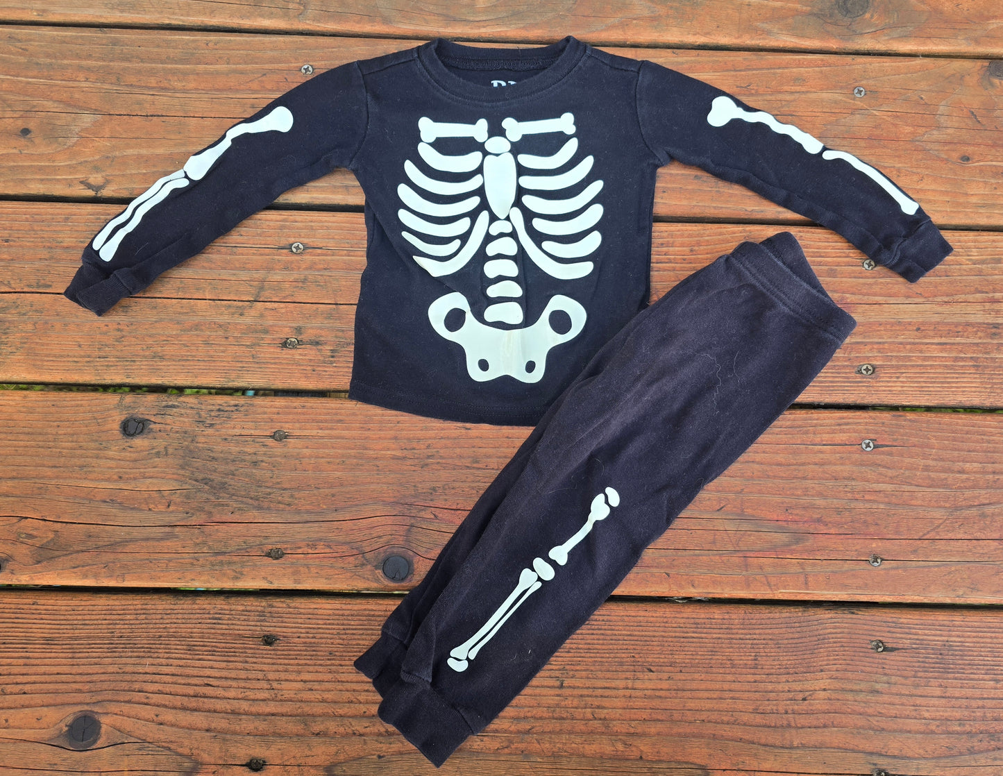 PJ Place Boys Skeleton Pajama Set-12/18M