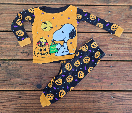 Boys Peanuts Halloween Pajama Set-12M