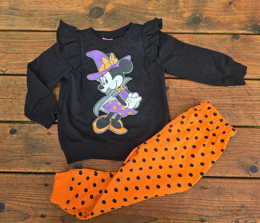 Disney Girls Minnie Mouse Sweatsuit-3T