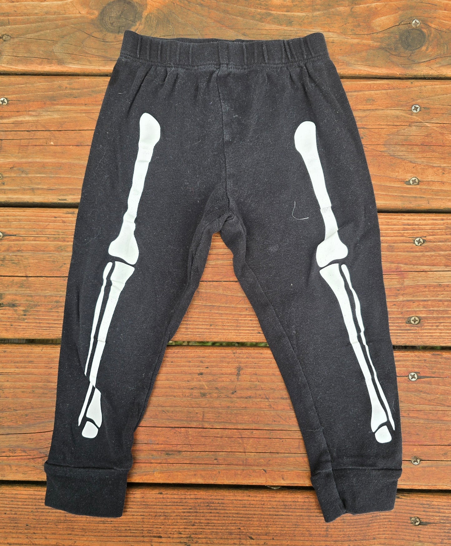 Skeleton Halloween Leggings-3T