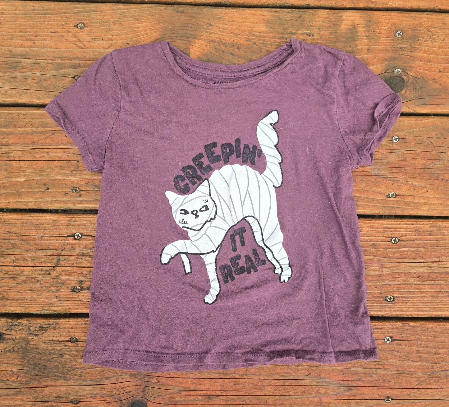 Old Navy Girls Mummy Cat Tshirt-10/12