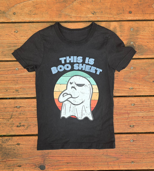 Girls Boo Sheet Graphic Tshirt-3T/4T