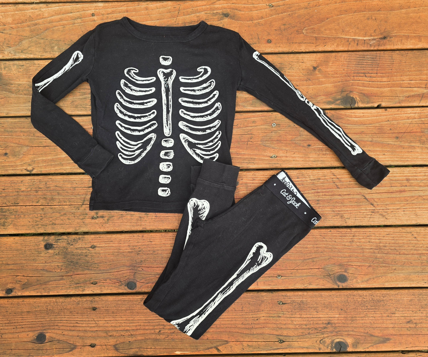 Cat&Jack Boys Skeleton Pajama Set-10