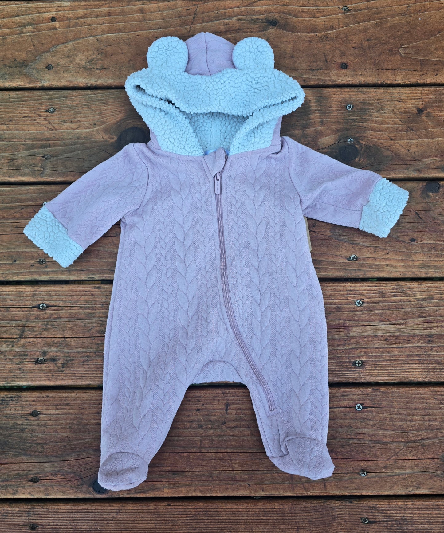 Tahari Girls Quilted Snowsuit-0/3M