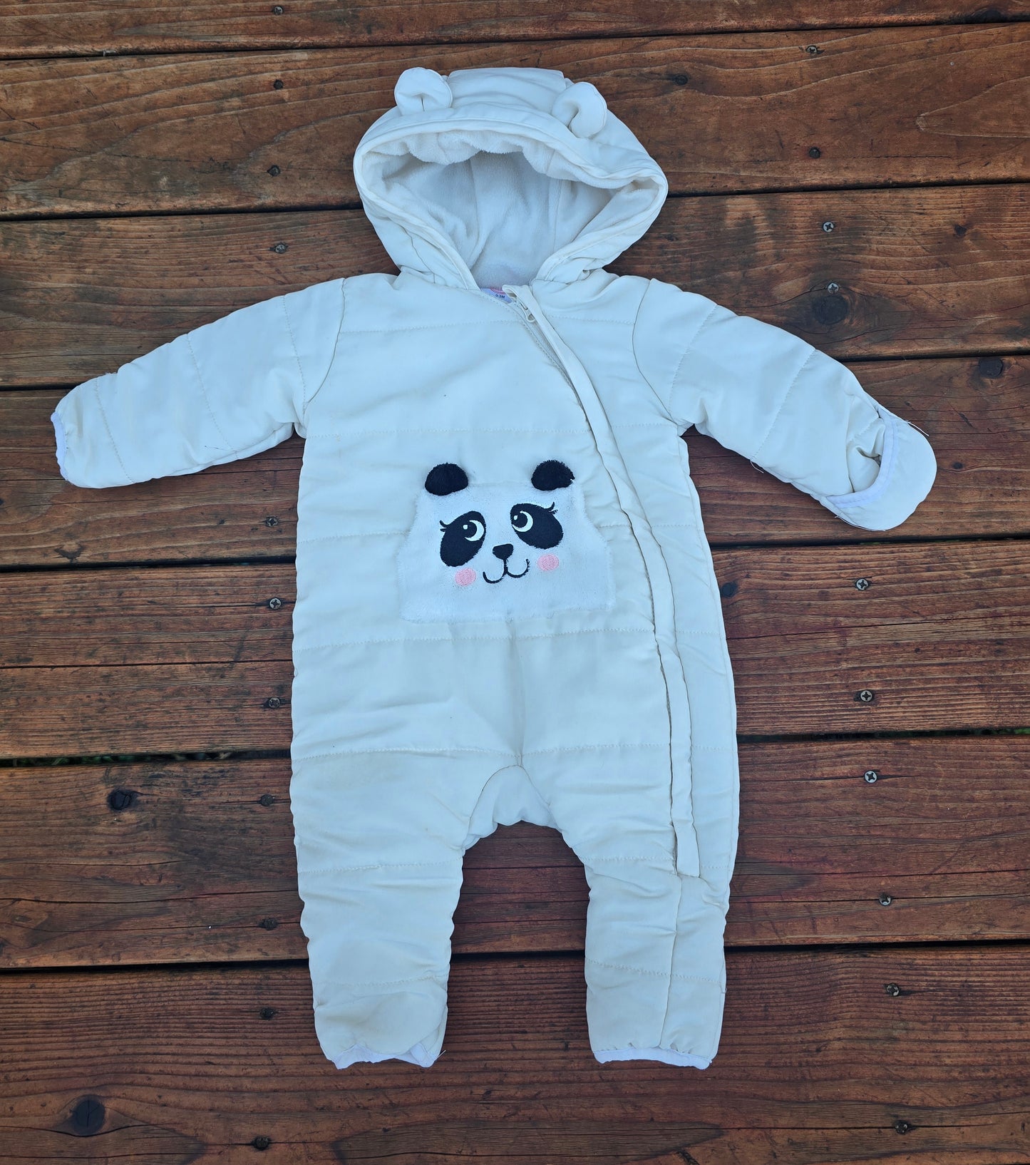 Wonder Nation Girls Panda Snowsuit-0/3M