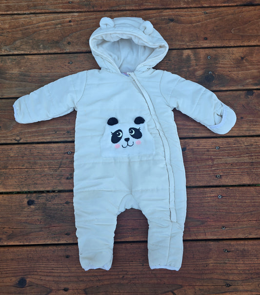 Wonder Nation Girls Panda Snowsuit-0/3M