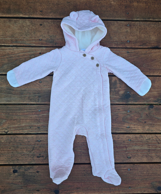 Carter's Girls Pink Quilted Snowsuit-9M