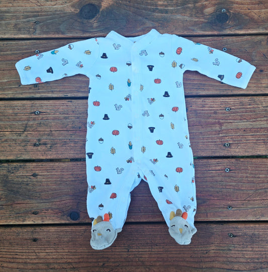 Carter's Boys Pilgrim Snug Fit Snap Pajama-3M