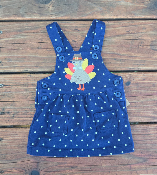 Carter's Girls Turkey Overall Dress-3M