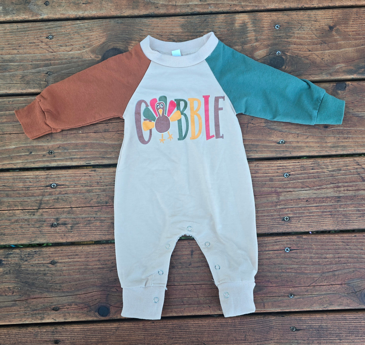 Boys Gobble Romper - Multiple Sizes