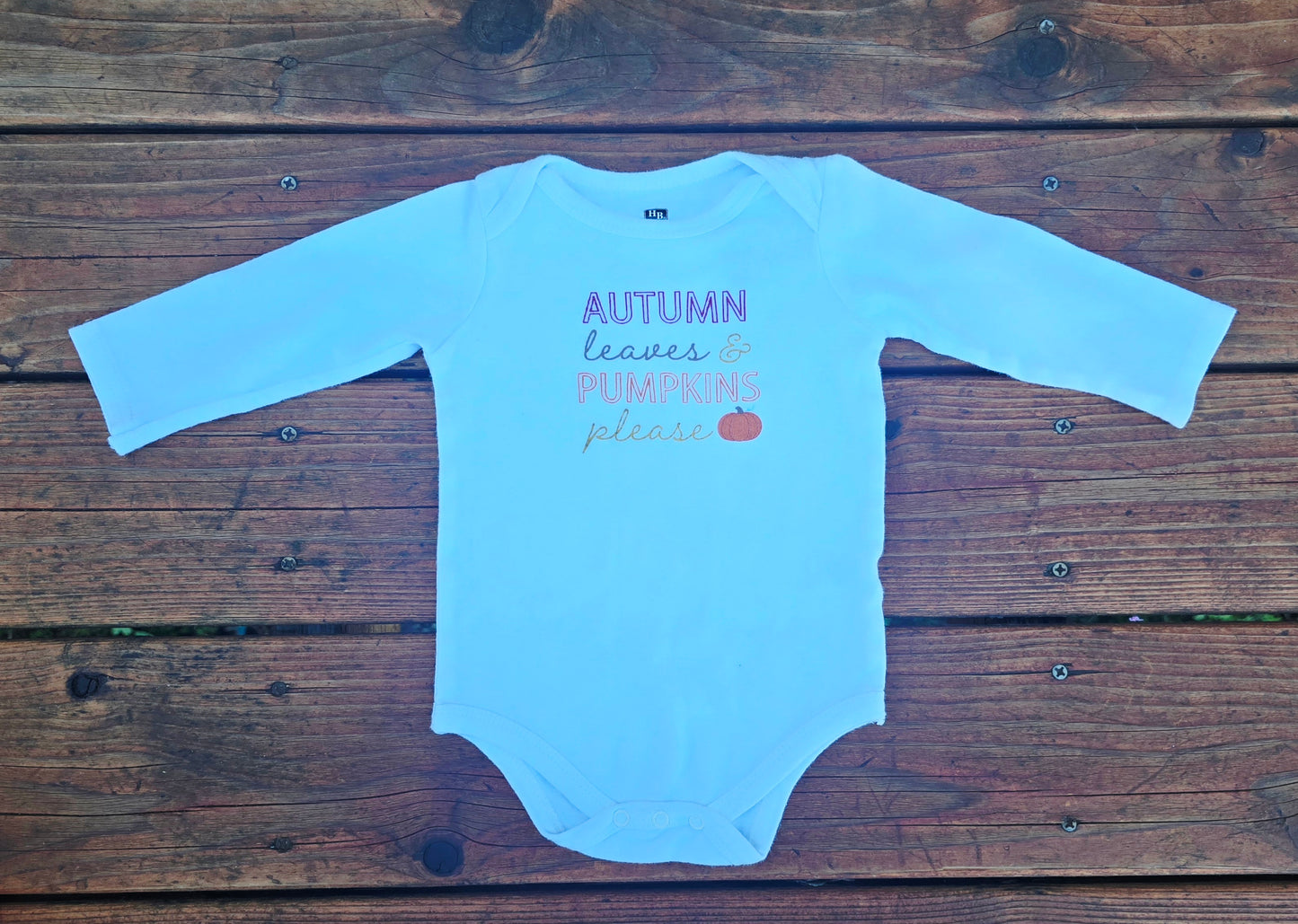 HB Girls Autumn Long Sleeve Onesie-9/12M
