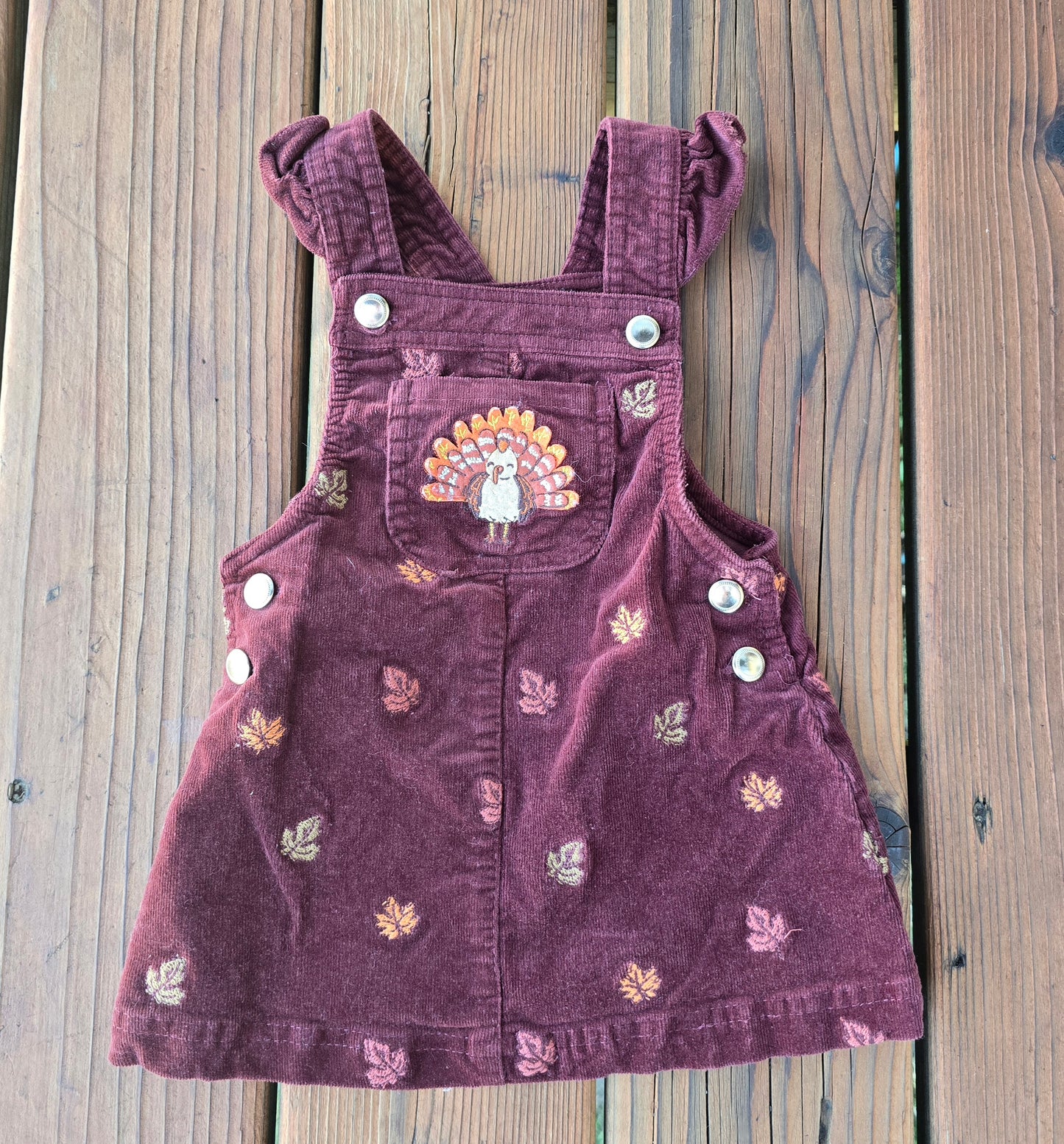 Cynthia Rowley Girls Corduroy Overall Outfit-12M