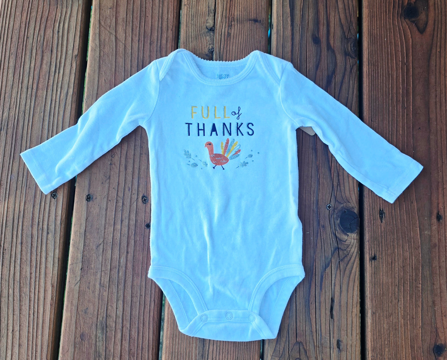 Just One You Unisex Thanks Onesie-12M