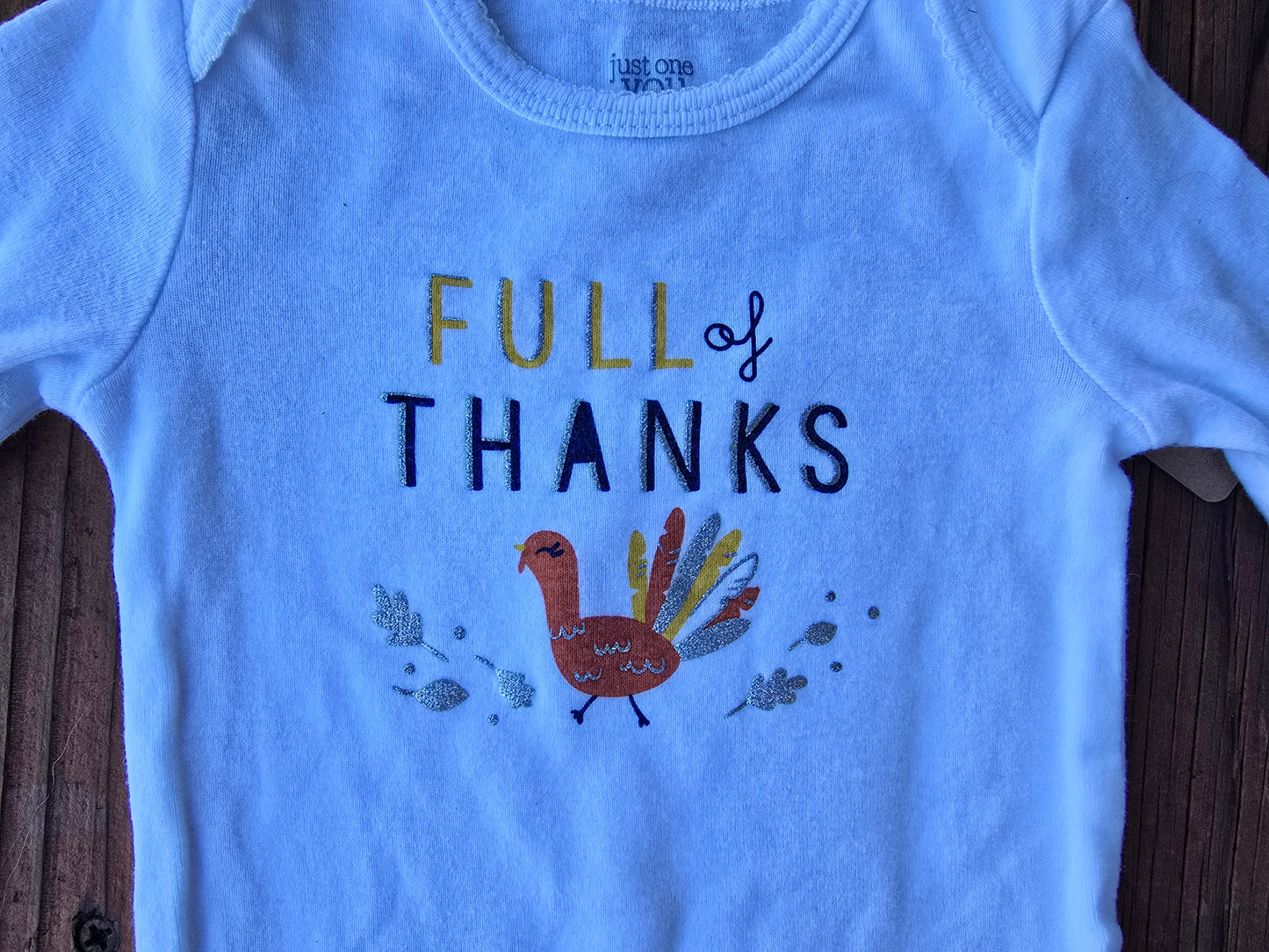 Just One You Unisex Thanks Onesie-12M