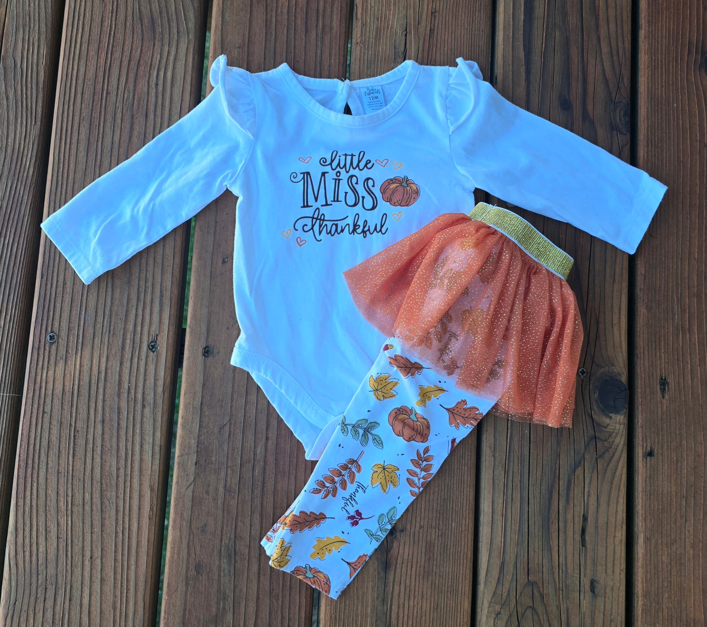 Baby Essentials Girls Onesie Leggings Outfit-12M