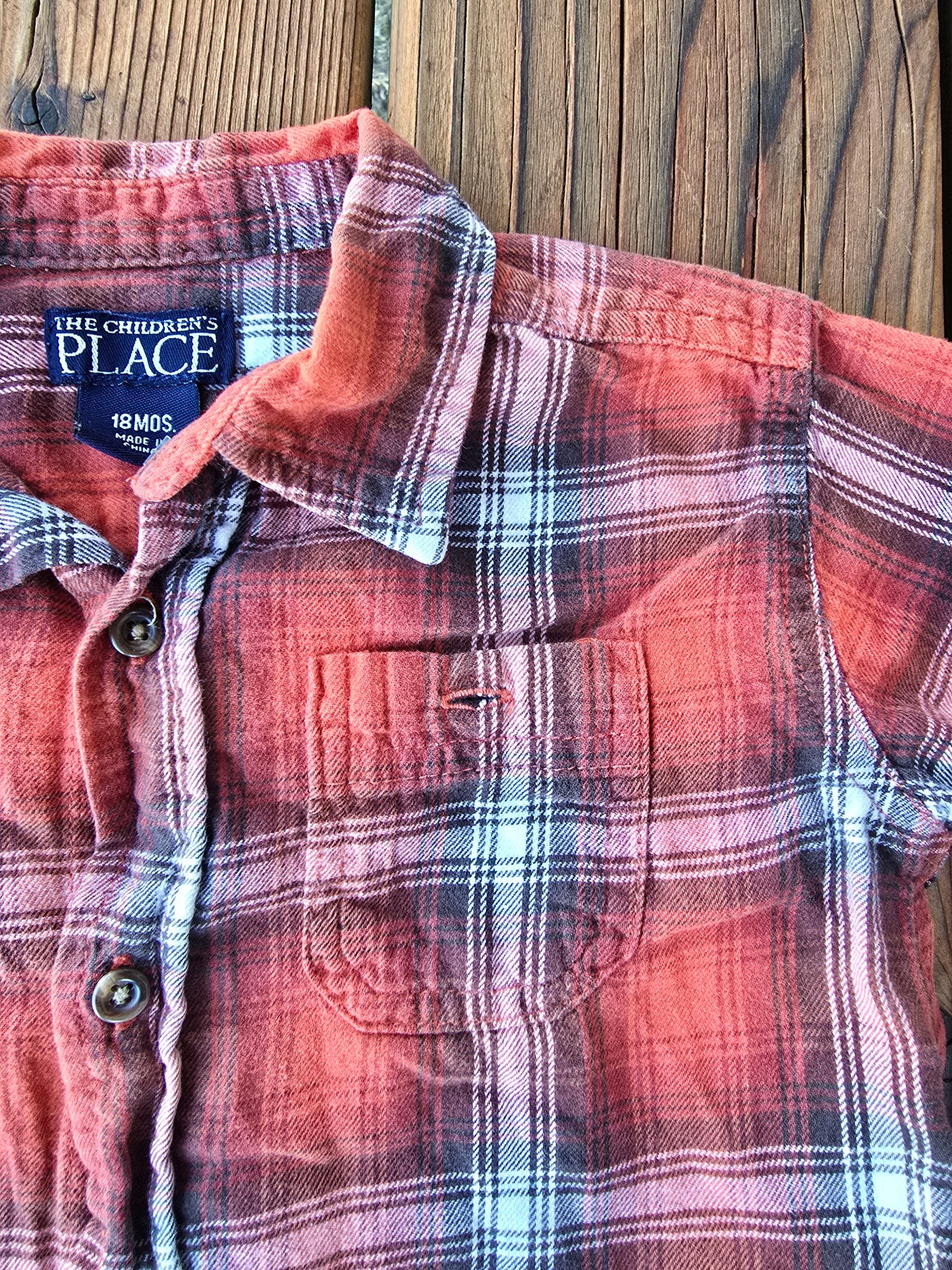 TCP Boys Plaid Button Down Shirt-18M