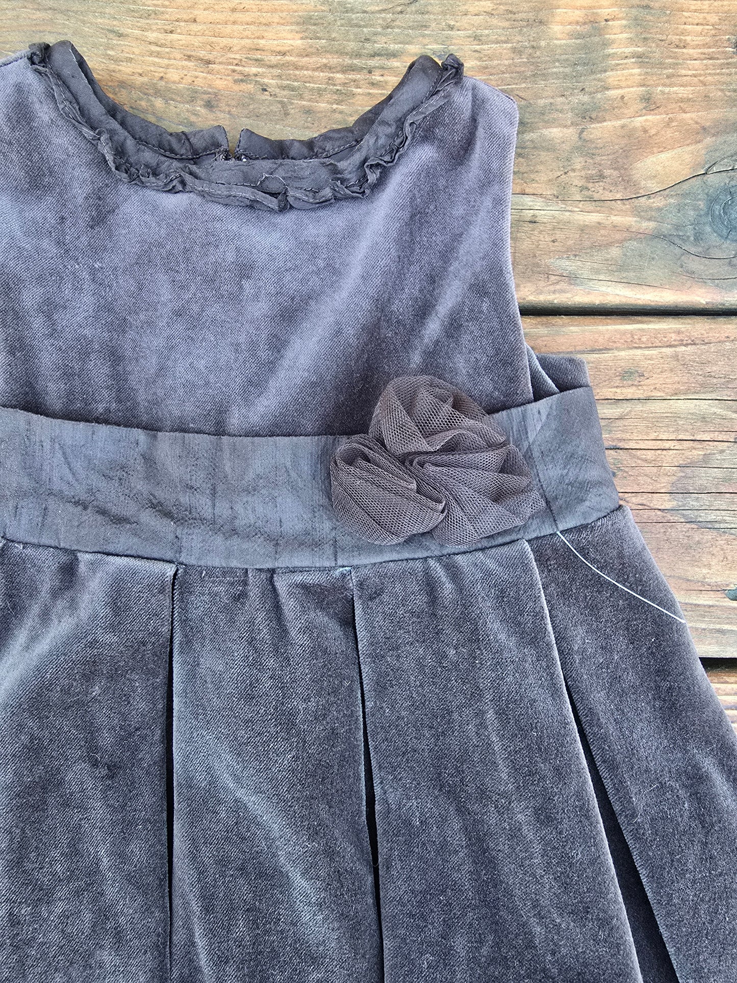 Janie&Jack Girls Velvet Formal Dress-2T