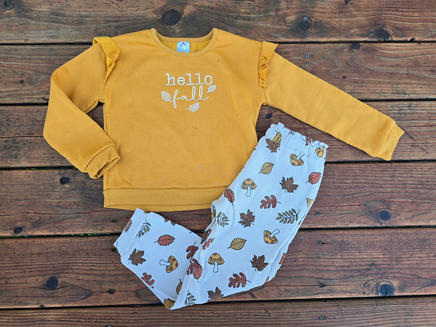 Celebrate! Girls Thanksgiving Sweatsuit-5T