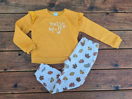 Celebrate! Girls Thanksgiving Sweatsuit-5T