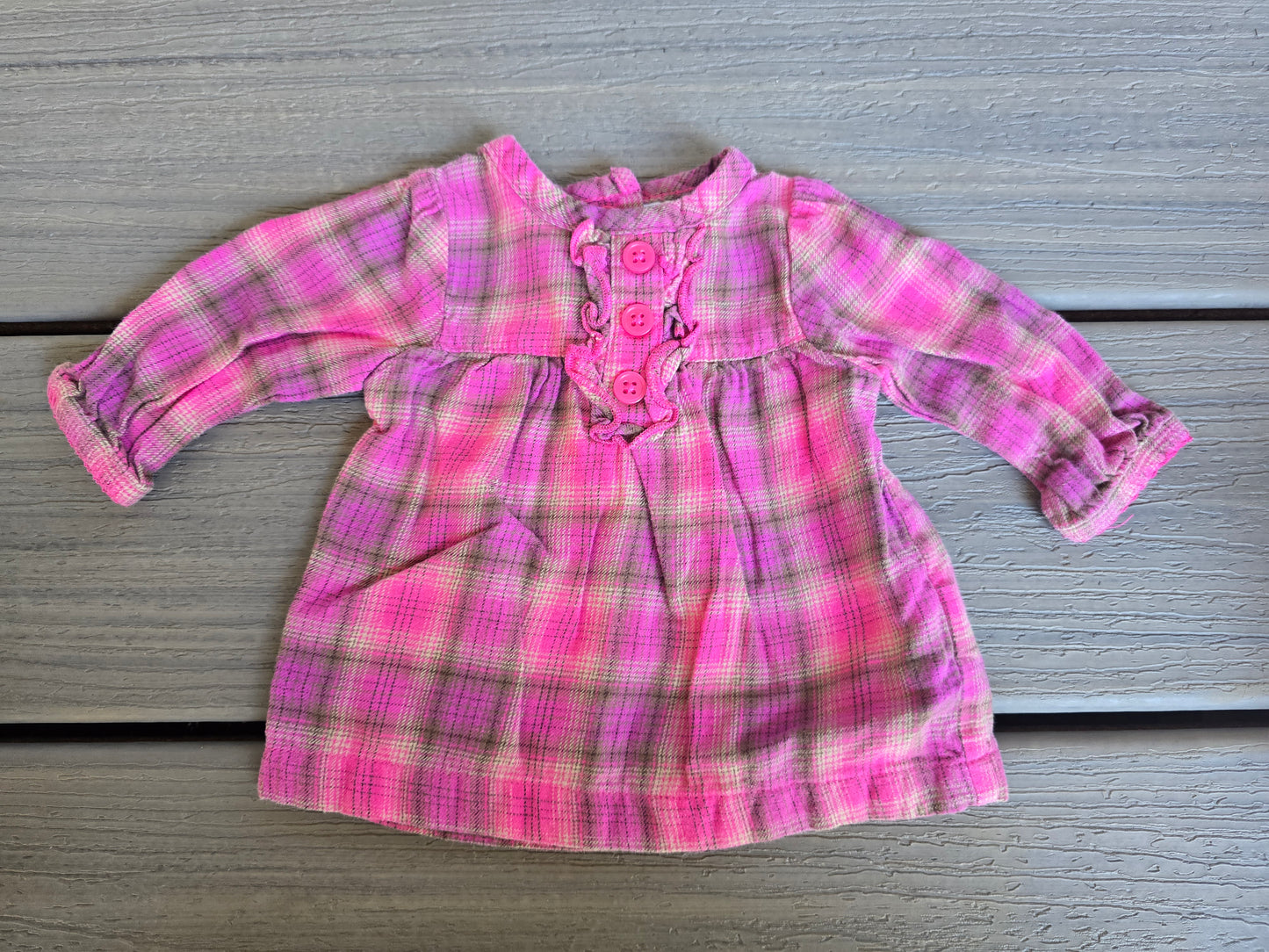 Carter's Girls Long Sleeve Blouse-NB
