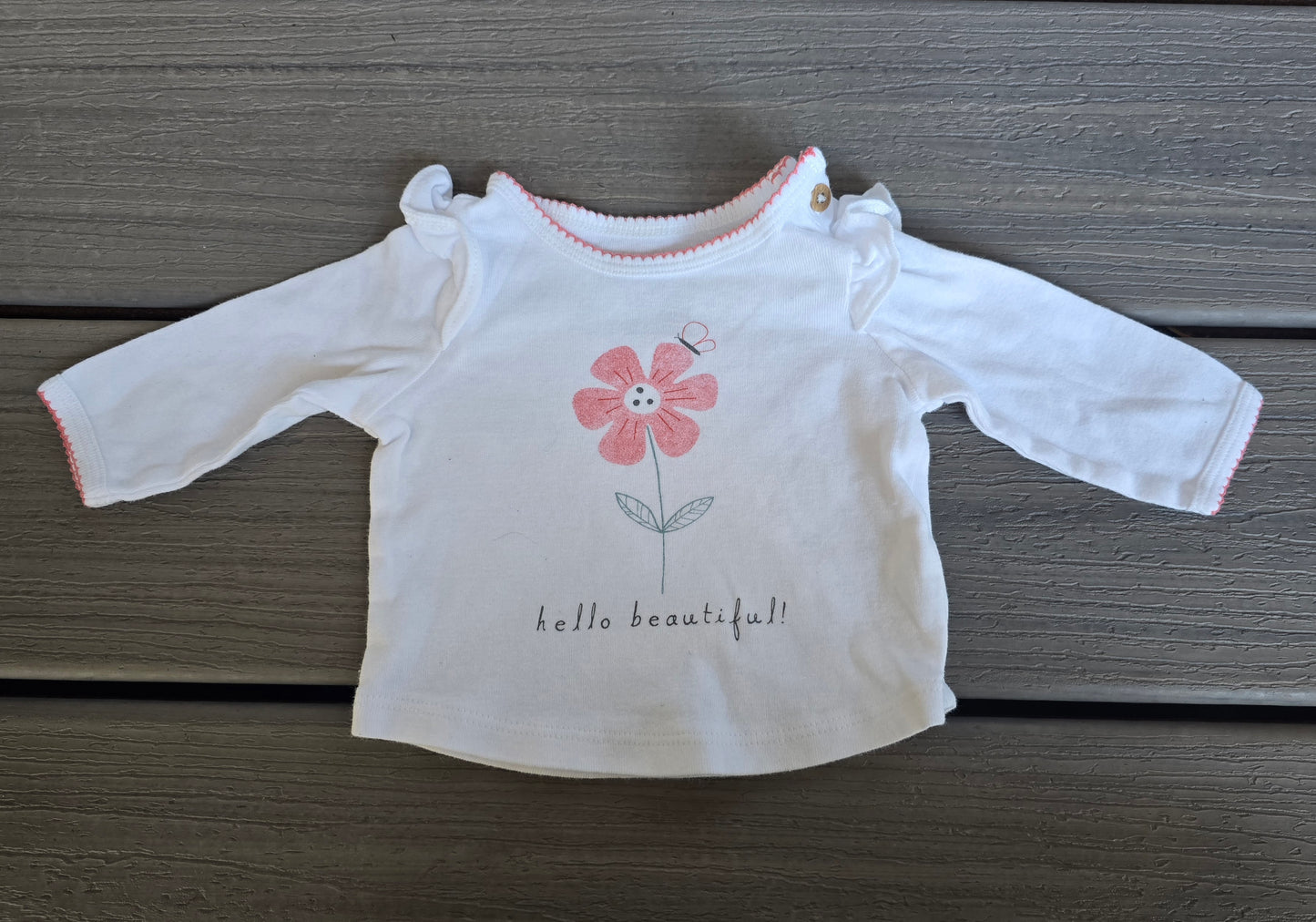 Carter's Girls Long Sleeve Shirt-NB