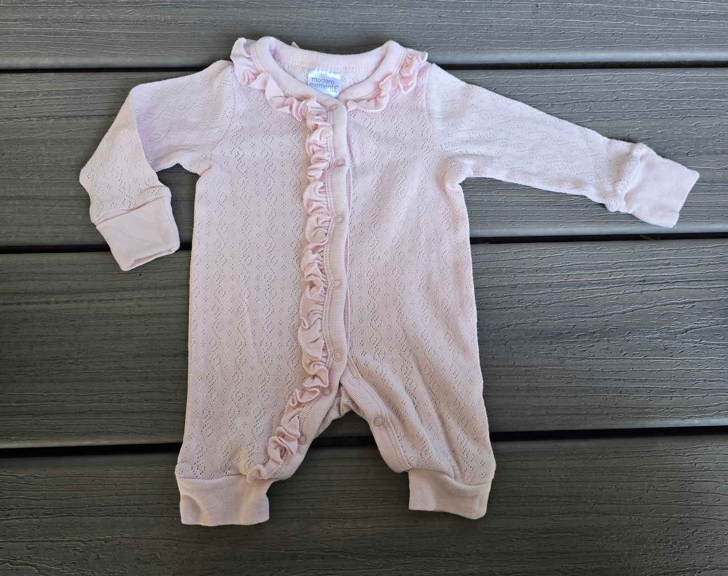 Modern Moments Girls Snug Fit Snap Pajama-NB