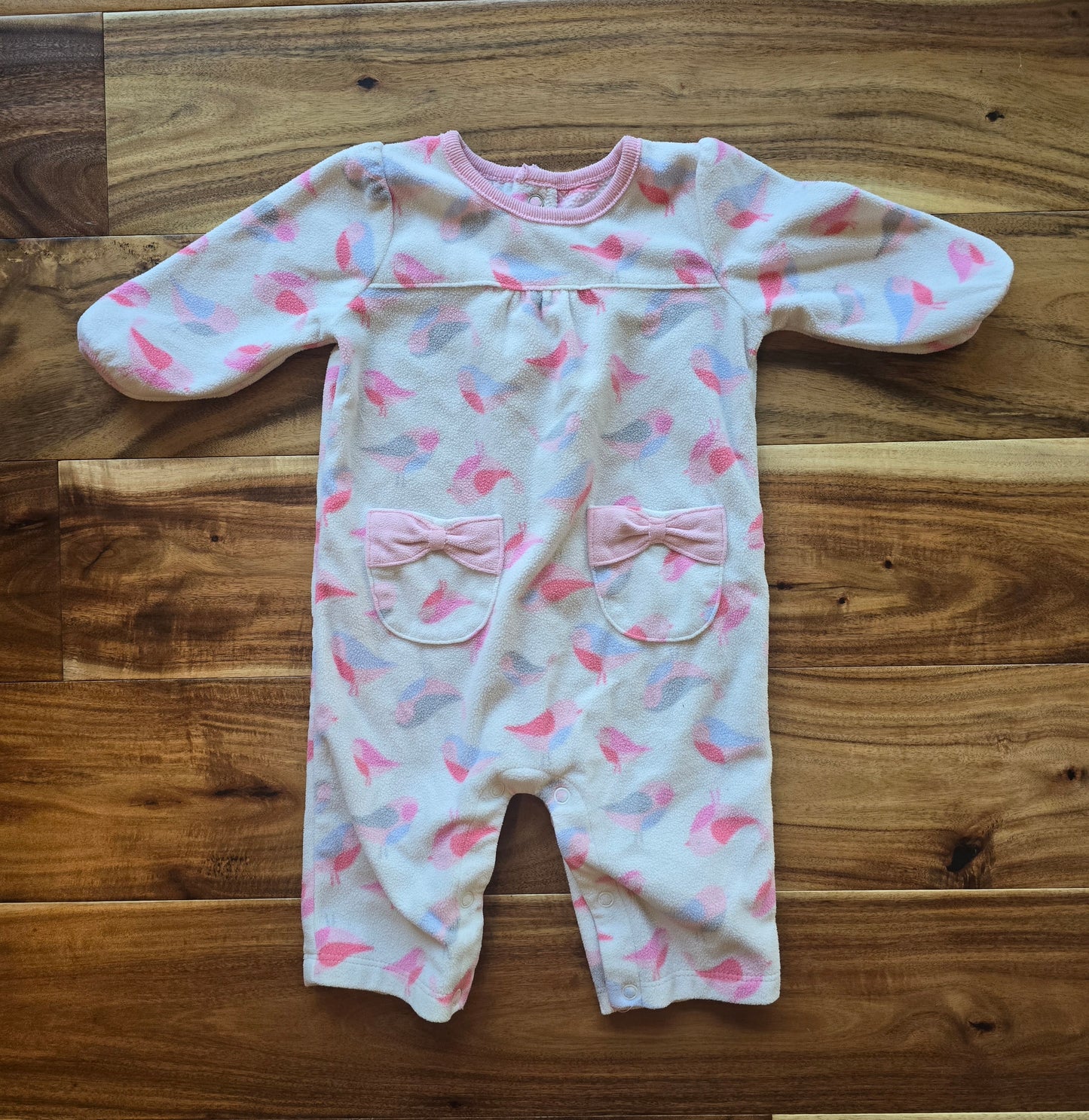 Child of Mine Girls Fleece Pull On Sleeper-0/3M