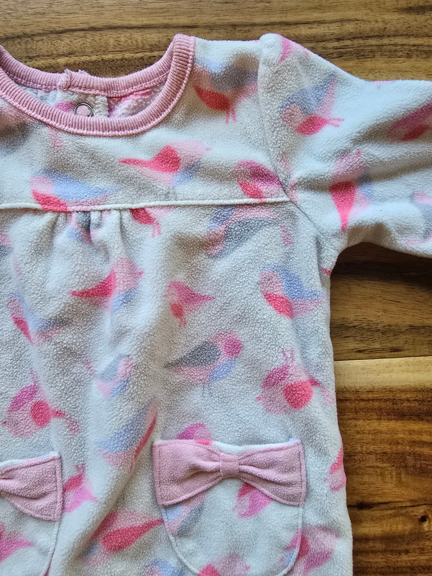 Child of Mine Girls Fleece Pull On Sleeper-0/3M