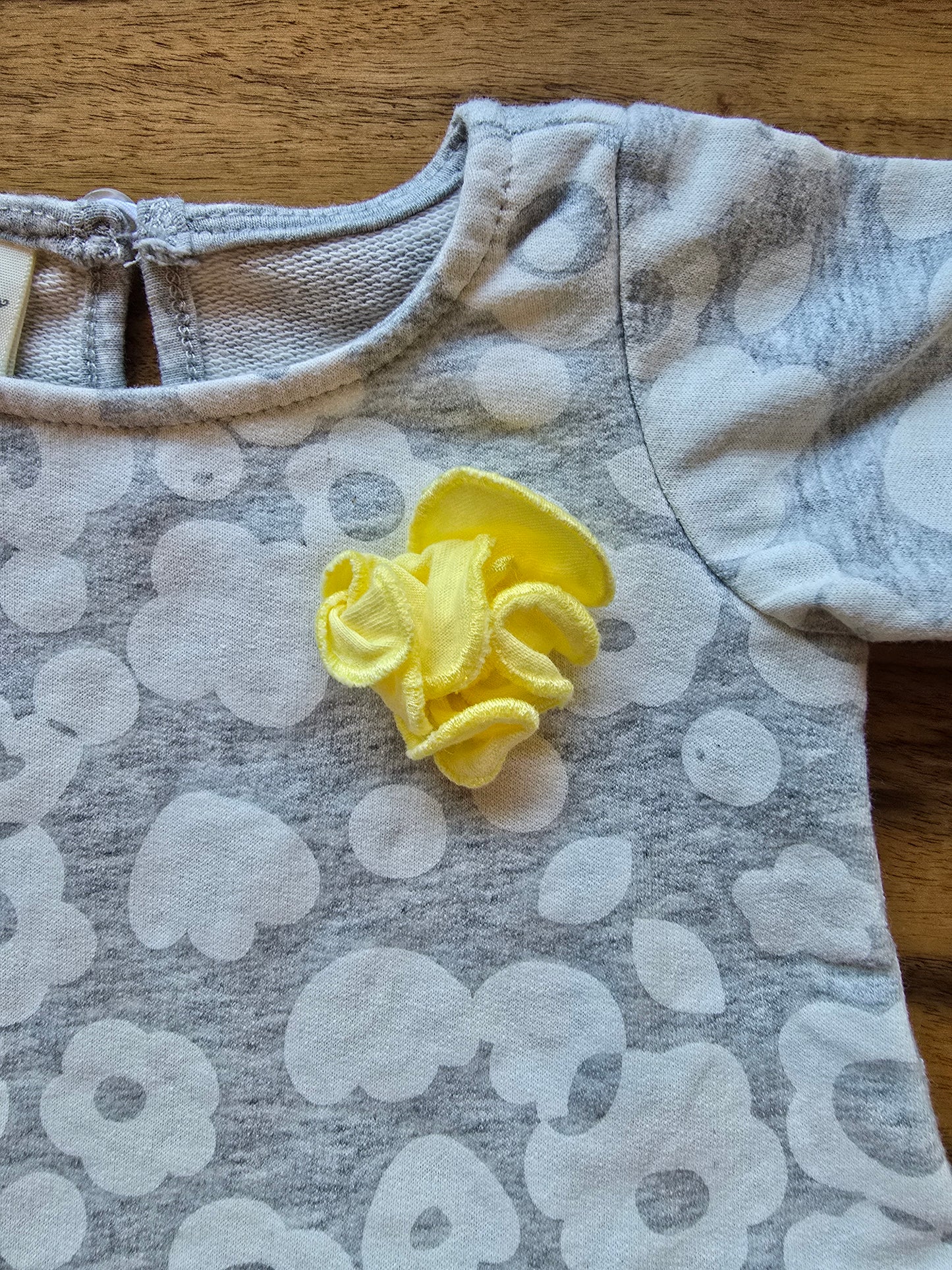 First Impressions Girls Gray Dress-0/3M