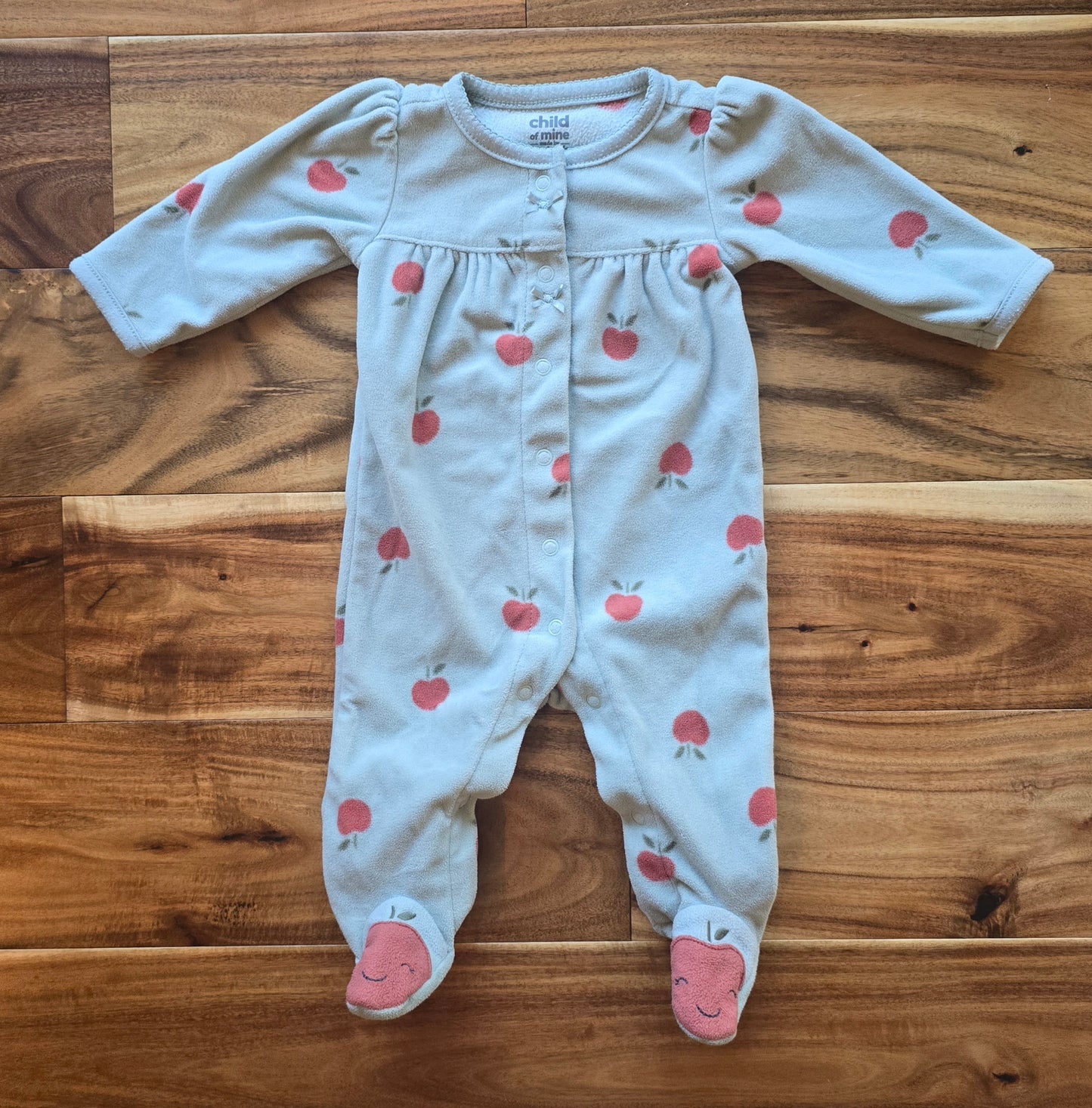 Child of Mine Girls Fleece Snap Sleeper-0/3M
